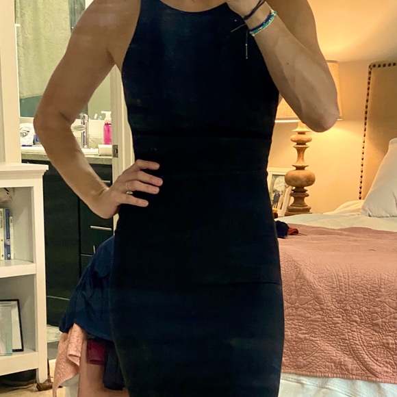 Black Lulus mini bodycon dress. - Picture 2 of 6